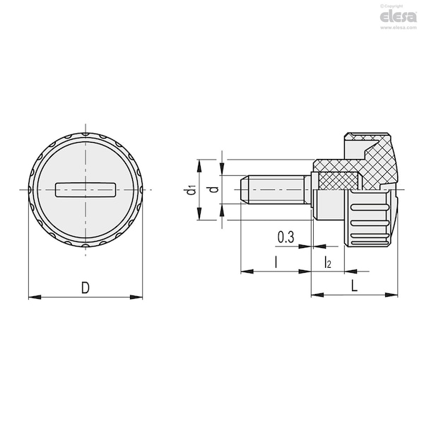 Threaded Stud, BT.12 AV-p-M3x6